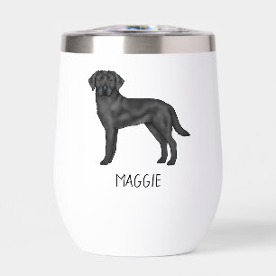 Zwarte Labrador Retriever Schattige Lab Hond En El