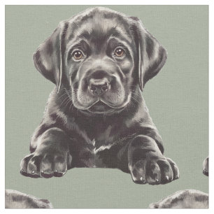 Zwarte Labrador Retriever  Stof