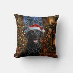 Zwarte Labrador Retriever Vakantie Kussen