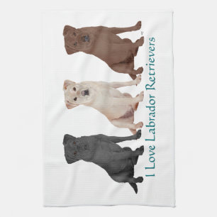 Zwarte Labrador Retriever Zeiler Kitch - Op Maat G Theedoek