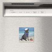Zwarte Labrador Retriever Zeiler Magneet (Insitu (Vaatwasser))