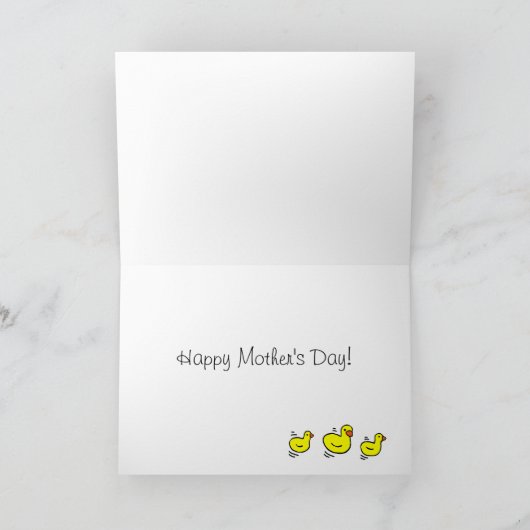 Zwarte Labrador & Rubber Ducks Cartoon Kaart (Binnen)