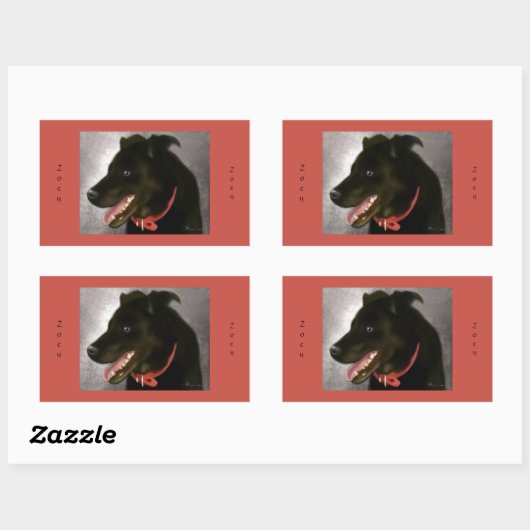 Zwarte labrador Stickers (Vel)