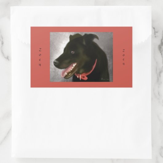 Zwarte labrador Stickers (Tas)