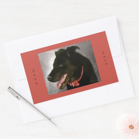 Zwarte labrador Stickers (Envelop)