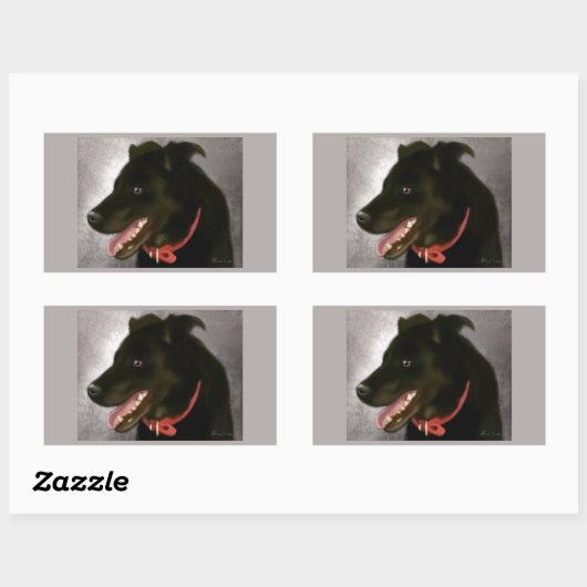 Zwarte labrador Stickers (Vel)