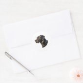 Zwarte Labrador stickers 1 (Envelop)