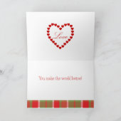 Zwarte labrador Tiny Heart Flower Valentijn Feestdagen Kaart (Binnen)