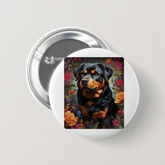 Zwarte labrador, zwarte overwinningen, The Enchant Ronde Button 5,7 Cm (Voorkant /achterkant)