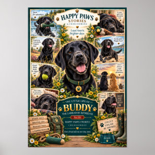 Zwarte Labradorhond Poster Het Kleine Leven van