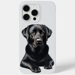Zwarte Labradorshond iPhone 15 Pro Max Hoesje