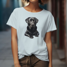 Zwarte Labradorshond T-shirt
