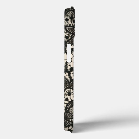 zwarte Lace beige Paris mode Case-Mate iPhone Case (Achterkant / Rechts)