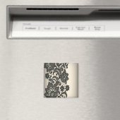  zwarte Lace beige Paris Mode Magneet (Insitu (Vaatwasser))