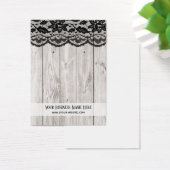 Zwarte lace grijs Hood-verouderingskaarten Visitekaartje (Bureau)