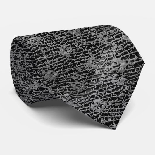 ZWARTE LACE-LOOK STROPDAS (Opgerold)
