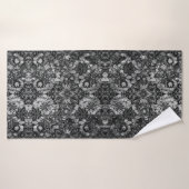 Zwarte Lacework Artistry Badhanddoek (Badhanddoek)