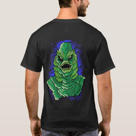 Zwarte Lagune Moeras Wezen T-shirt (Achterkant)