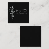 Zwarte lak voor mijn moeder cadeau notitiekaartje (Voorkant / Achterkant)