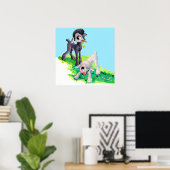 zwarte lam witte lam poster (Thuiskantoor)