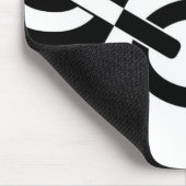 Zwarte landenvlag muismat (Hoek)