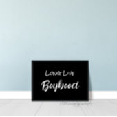 Zwarte Lang Leve Jongensjaren Muurkunst Poster