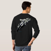 ZWARTE LANGE MOUW 2025 T-SHIRT (Achterkant volledig)