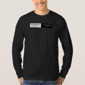 ZWARTE LANGE MOUW 2025 T-SHIRT (Voorkant)