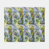 Zwarte Langur-apen, Eten, Med Fleece Blanket (Voorkant (Horizontaal))