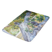 Zwarte Langur-apen eten, Memory Foam Bathmat Badmat (Gekanteld)