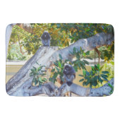 Zwarte Langur-apen eten, Memory Foam Bathmat Badmat (Voorkant)
