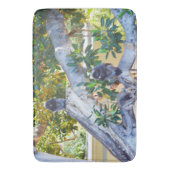 Zwarte Langur-apen eten, Memory Foam Bathmat Badmat (Voorkant Verticaal)