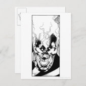 Zwarte lantaarn briefkaart (Voorkant / Achterkant)