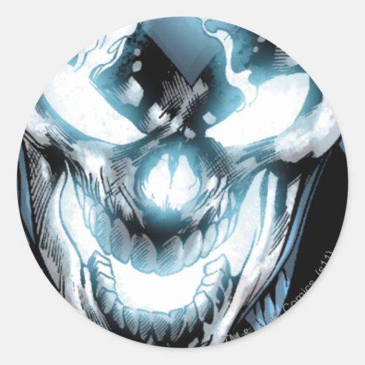 Zwarte lantaarn - Kleur Ronde Sticker (Voorkant)