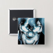 Zwarte lantaarn - Kleur Vierkante Button 5,1 Cm (Voorkant /achterkant)