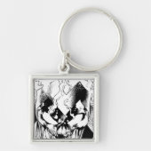 Zwarte lantaarn sleutelhanger (Voorkant)