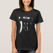 [Zwarte latex] Glanzend latex T-shirt (Voorkant)
