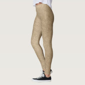 Zwarte Laurel Krans Faux Burlap - Gepersonaliseerd Leggings (Links)