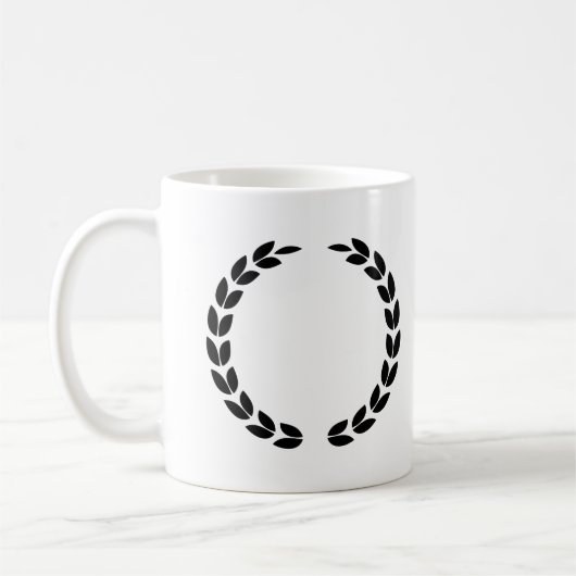 Zwarte Laurel Krans Set Classic Victory Koffiemok (Links)