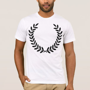 Zwarte Laurierkrans Griekse Olijftak T-shirt