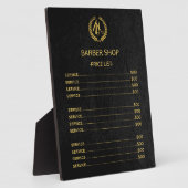 Zwarte leder in de winkel fotoplaat (Zijkant)