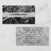 Zwarte leder  Visitekaartjes 10 (Voorkant / Achterkant)