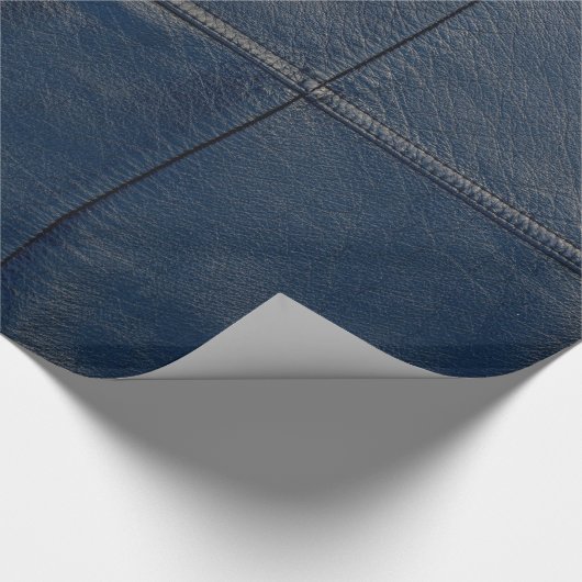 Zwarte lederen blik cadeaupapier (Hoek)