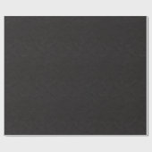 Zwarte lederen blik Faux textuur Cadeaupapier (Vlak)