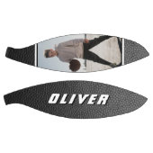 Zwarte lederen naam Tekst Foto Basketball Basketbal (Panelen)