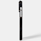 Zwarte lederen snakeskin-draagtas Case-Mate iPhone case (Achterkant / Links)