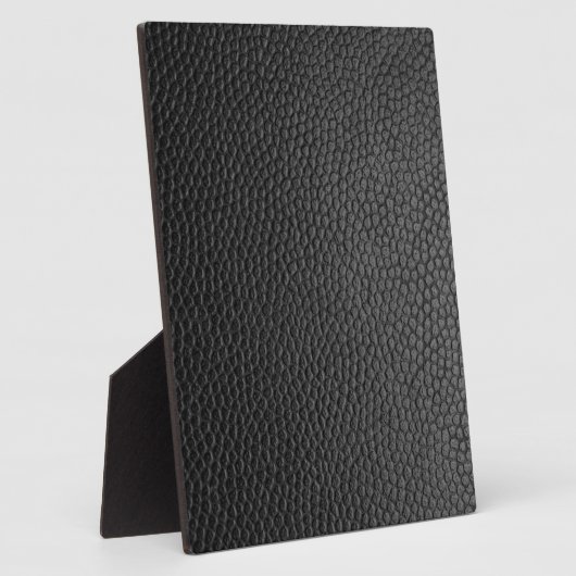 Zwarte lederen textuur fotoplaat (Zijkant)