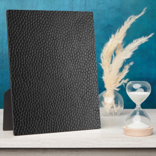 Zwarte lederen textuur fotoplaat (Zijkant)