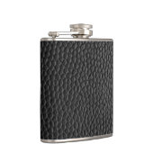 Zwarte lederen textuur heupfles (Rechts)