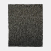 Zwarte lederen textuur of achtergrond. abstract, a fleece deken (Voorkant)